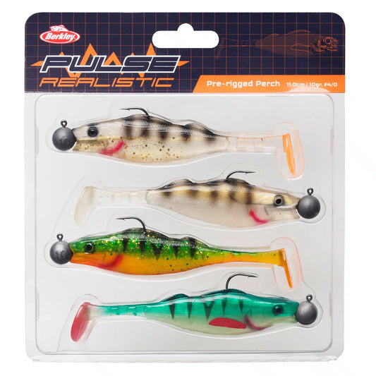 Berkley Pulse Realistic Perch Prerigged 15cm 15g 4er-Pack