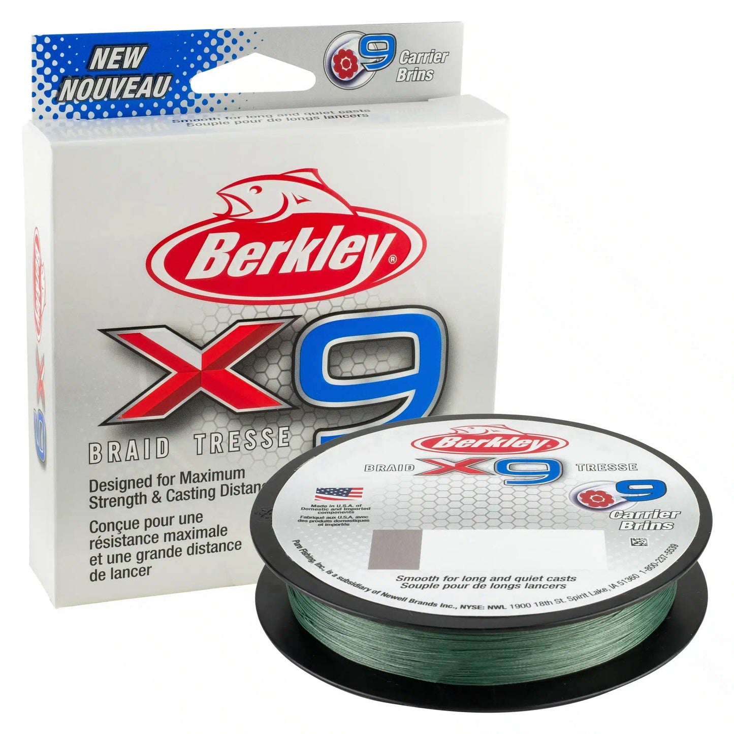 Berkley x9 Braid Low-Vis Green 150m