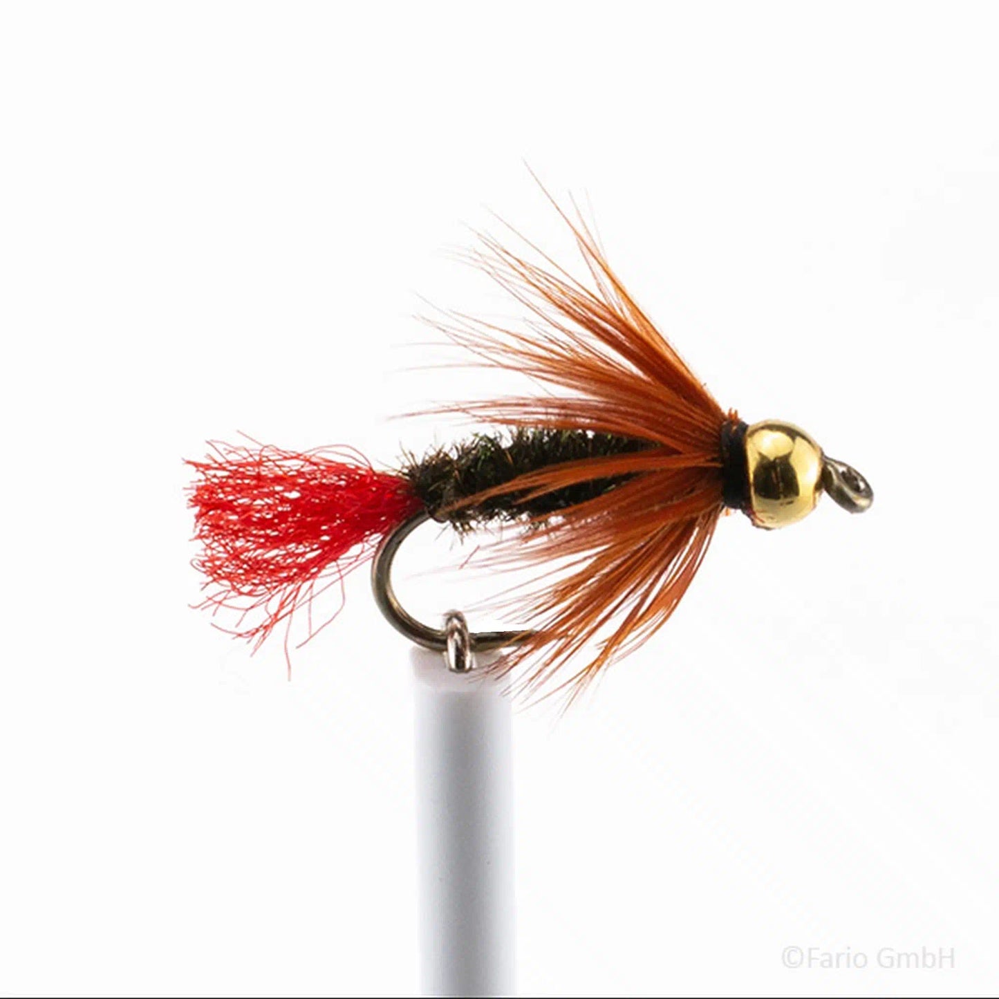 Red Tag Goldkopf Nymphe barbless