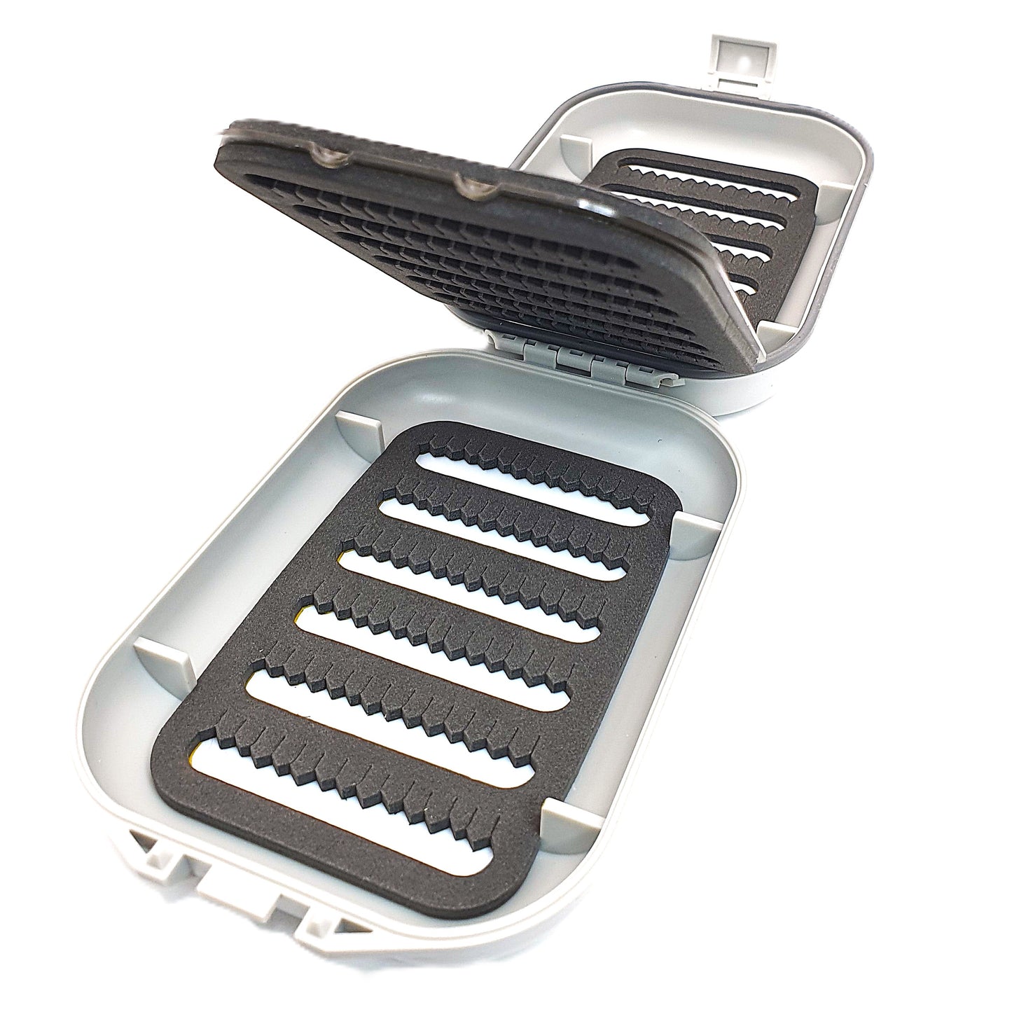 Wasserdichte Fliegenbox "Clamshell" mit Zwischenlage