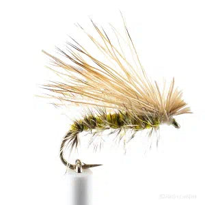 Buck Caddis gelb barbed