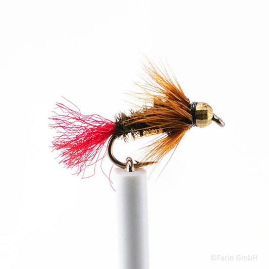 Red Tag Tungsten Nymphe barbed