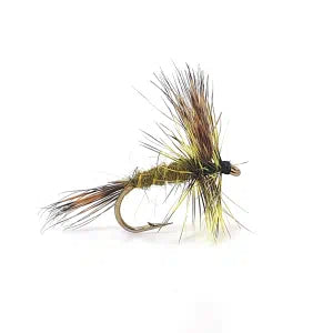 Dry Light Green Drake Wulff barbed